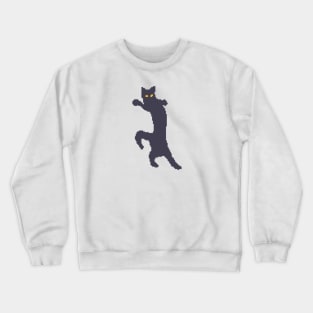 Funny Cat Meme Pixel Art Crewneck Sweatshirt